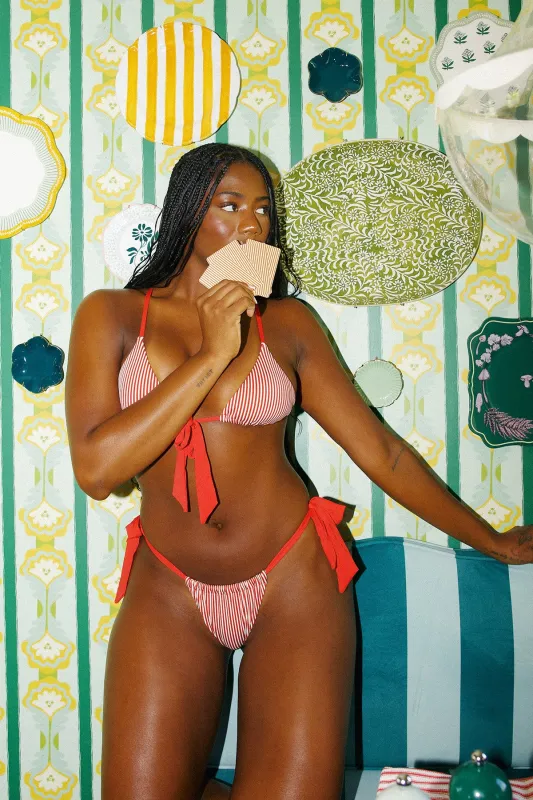 Peppermint Triangle Super Cheeky Set sold by Dippin Daisy’s