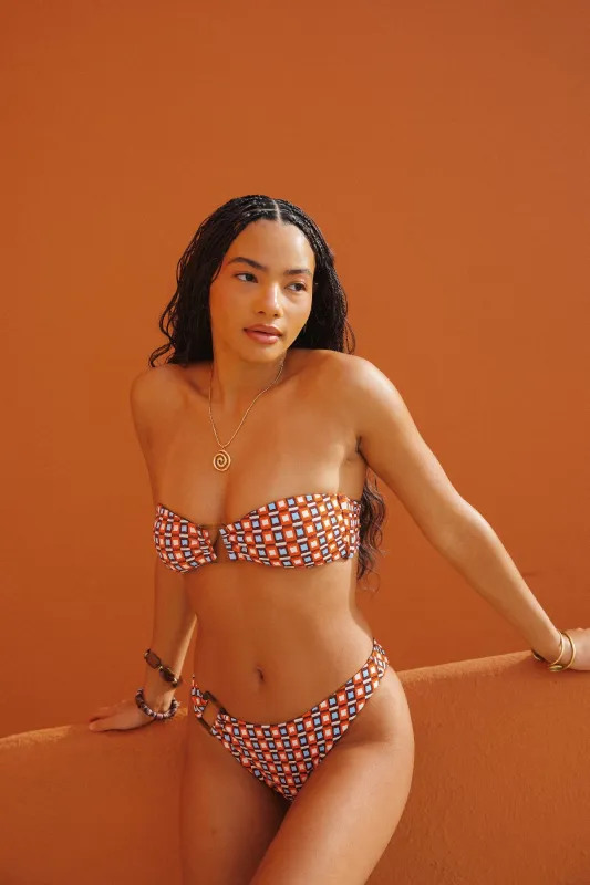 Tamarindo Bandeau Super Cheeky Set made by Dippin Daisy’s