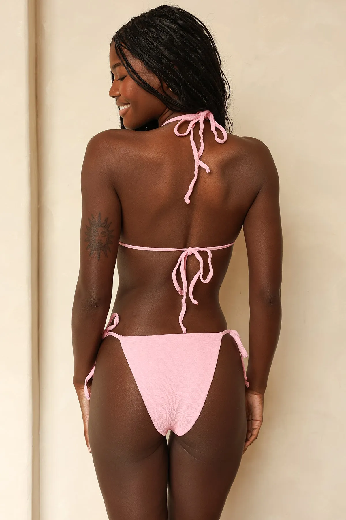 Palm Tie Back Triangle Bikini Top sold by Dippin Daisy’s product image thumbnail 4