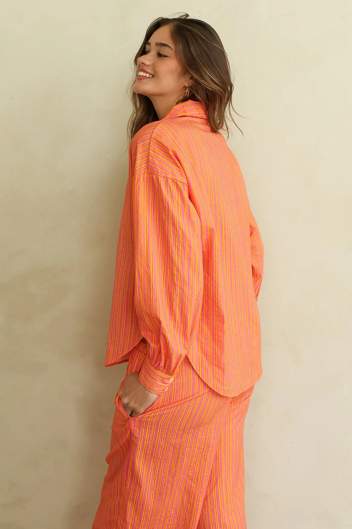 Bellini Stripe Button Up Pants Set sold by Dippin Daisy’s product image thumbnail 2