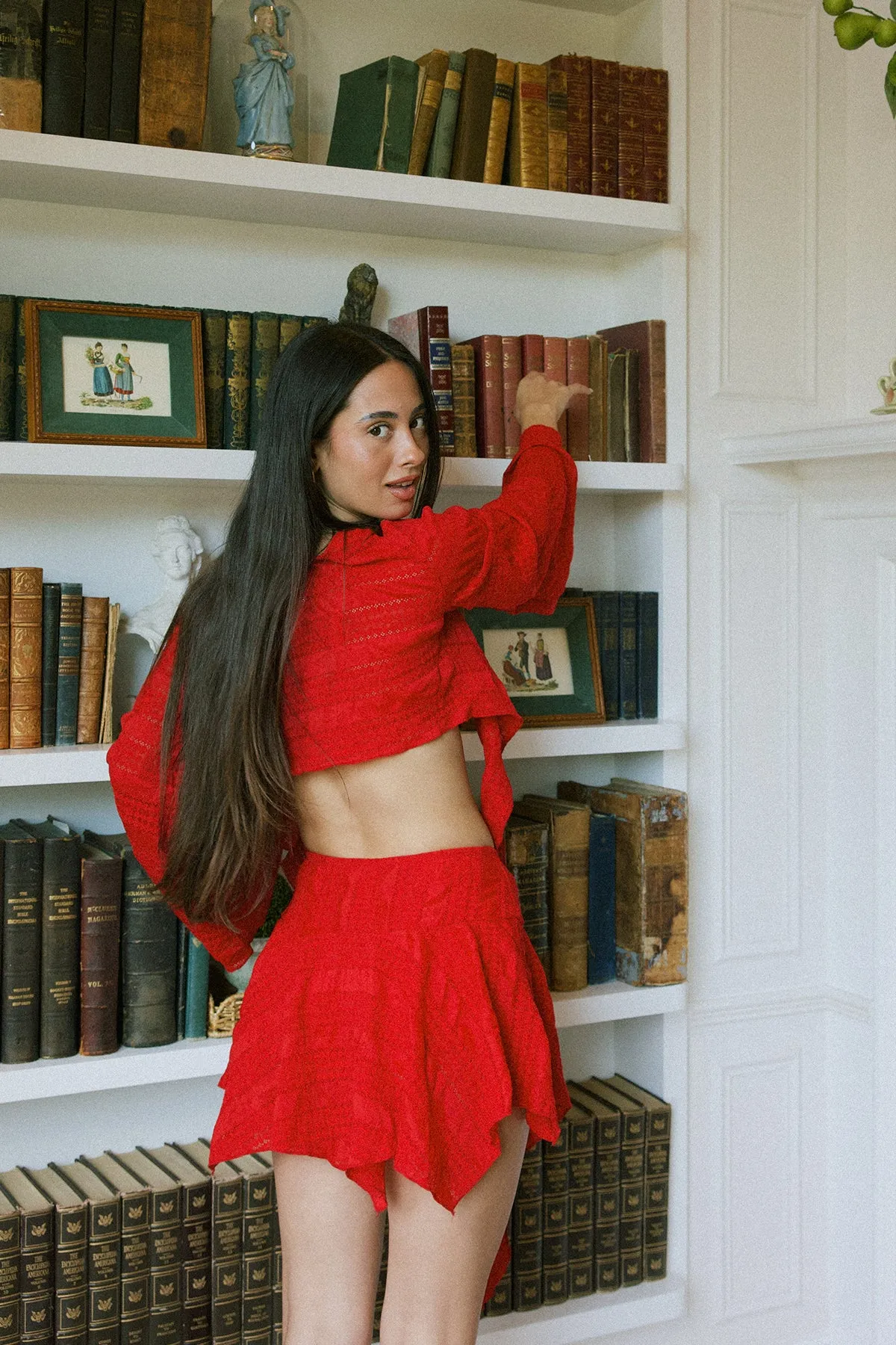Red Blouse Skirt Set sold by Dippin Daisy’s product image thumbnail 2