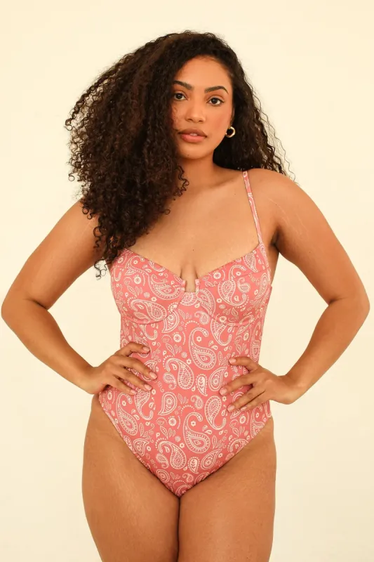Saltwater Thigh High Cut One Piece sold by Dippin Daisy’s