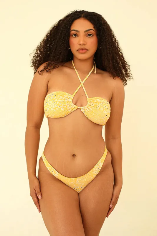 Palma Scrunch Back Cheeky Bikini Bottom sold by Dippin Daisy’s