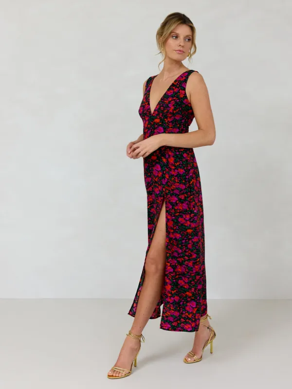 sachin and babi light blue dress Parker June Embroidered Strapless Maxi Dress. Black main image 0