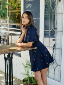 Kendal Tie Mini Dress sold by Park and Fifth