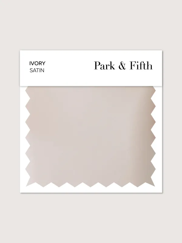 Ivory Satin Swatch sold by Park and Fifth