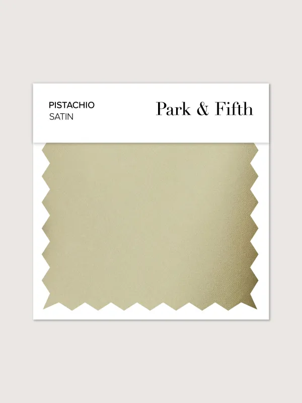 Pistachio Satin Swatch sold by Park and Fifth
