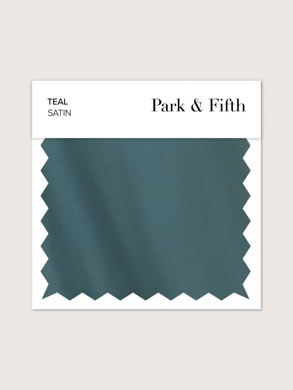 Teal Satin Swatch sold by Park and Fifth