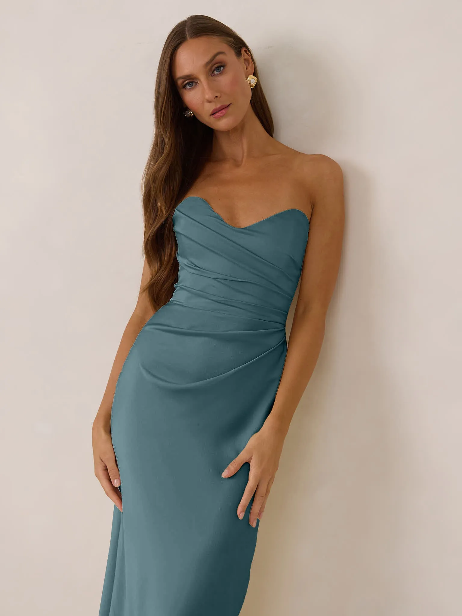 Teal Satin Swatch sold by Park and Fifth product image thumbnail 3