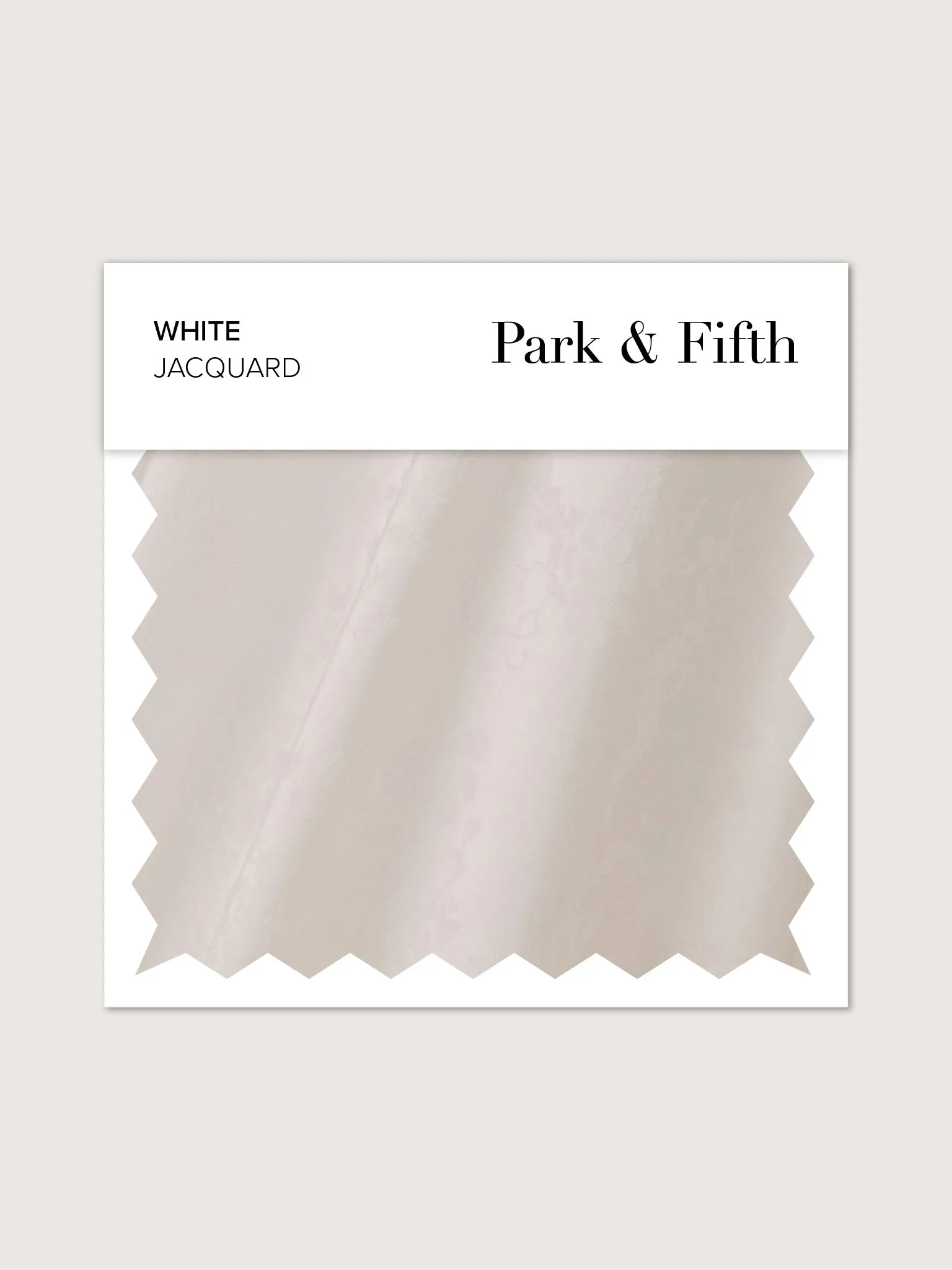 White Jacquard Swatch sold by Park and Fifth