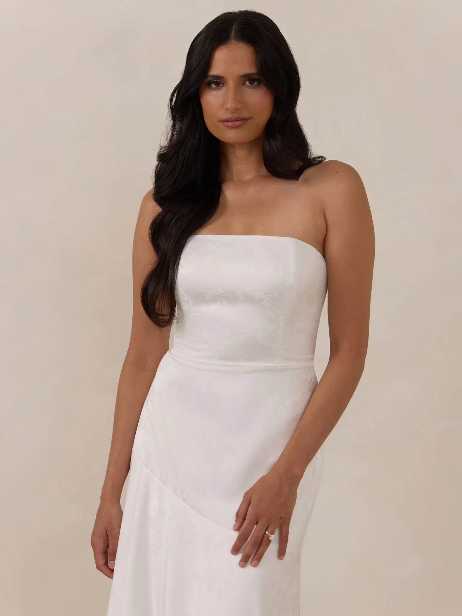 White Jacquard Swatch sold by Park and Fifth product image thumbnail 2