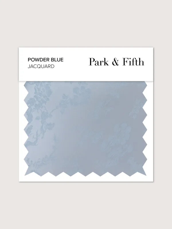 Powder Blue Jacquard Swatch sold by Park and Fifth