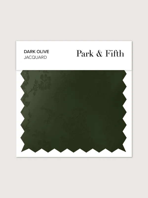Dark Olive Jacquard Swatch sold by Park and Fifth