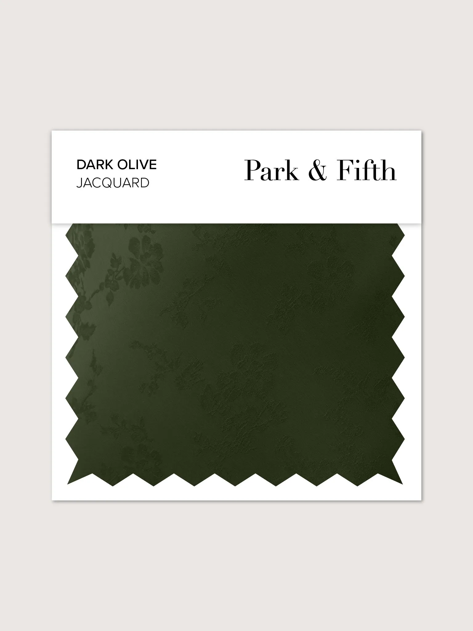 Dark Olive Jacquard Swatch sold by Park and Fifth