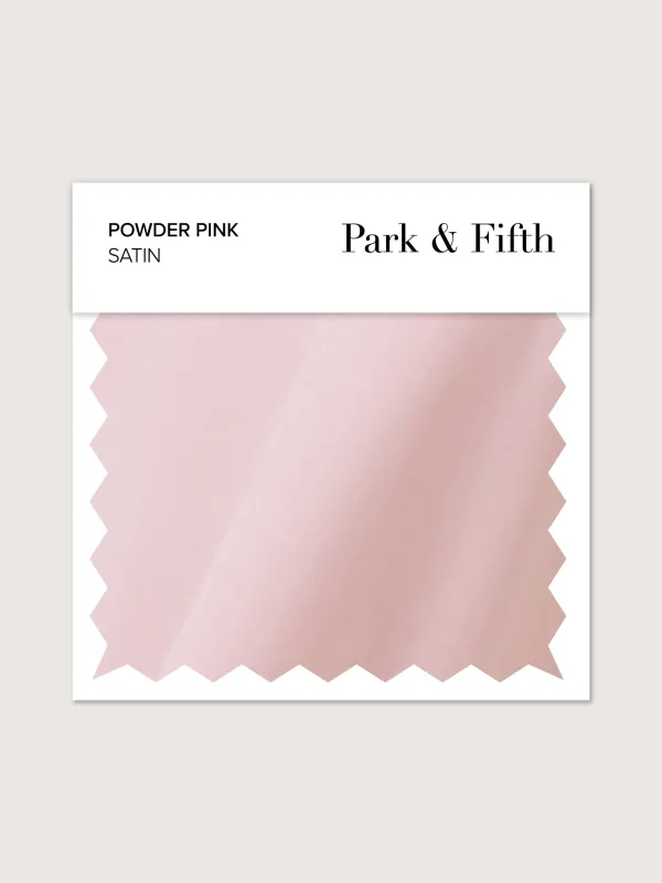Powder Pink Satin Swatch sold by Park and Fifth
