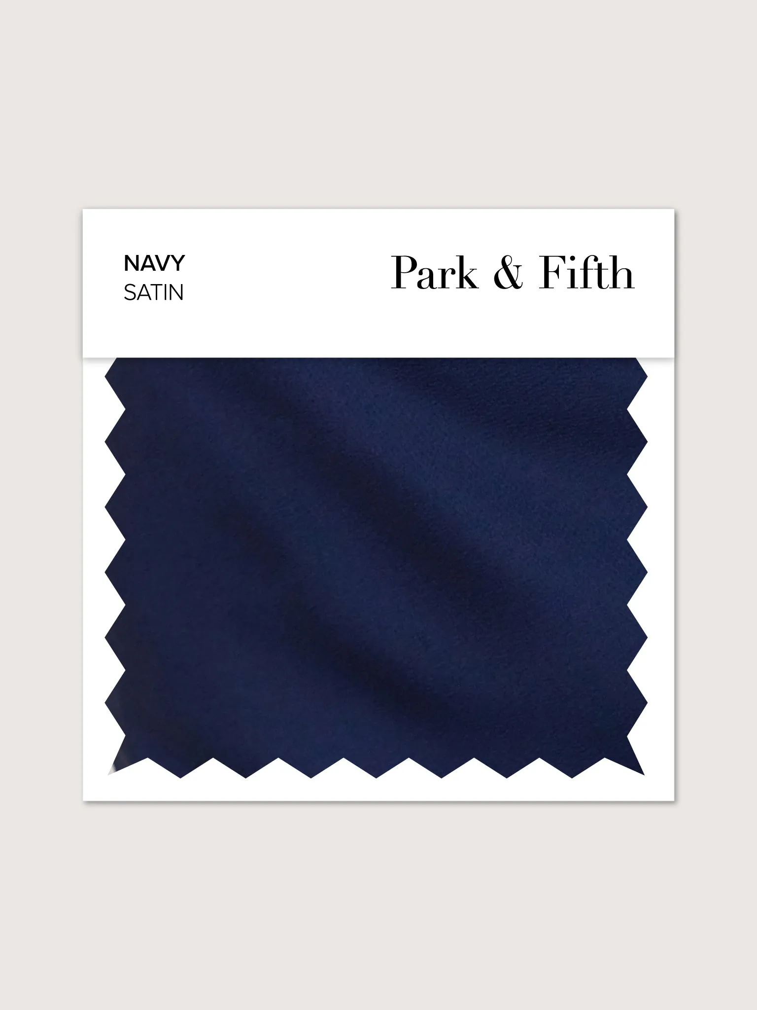 Navy Satin Swatch sold by Park and Fifth
