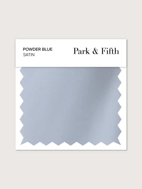 Powder Blue Satin Swatch sold by Park and Fifth