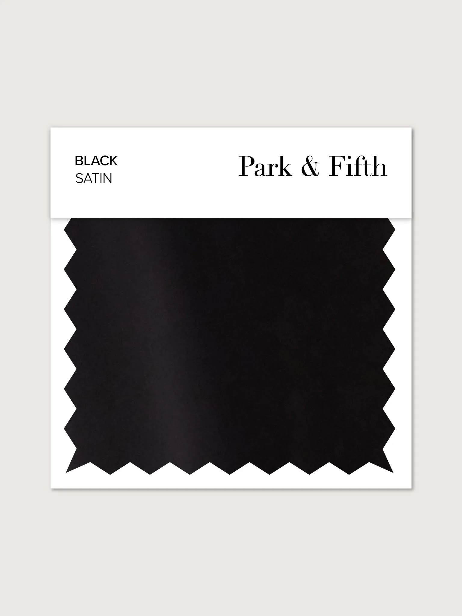 Black Satin Swatch sold by Park and Fifth