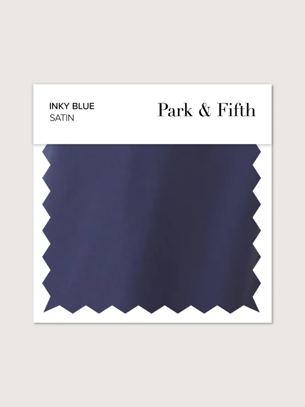 Inky Blue Satin Swatch sold by Park and Fifth