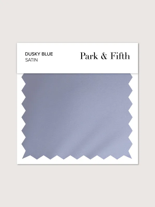 Dusky Blue Satin Swatch made by Park and Fifth