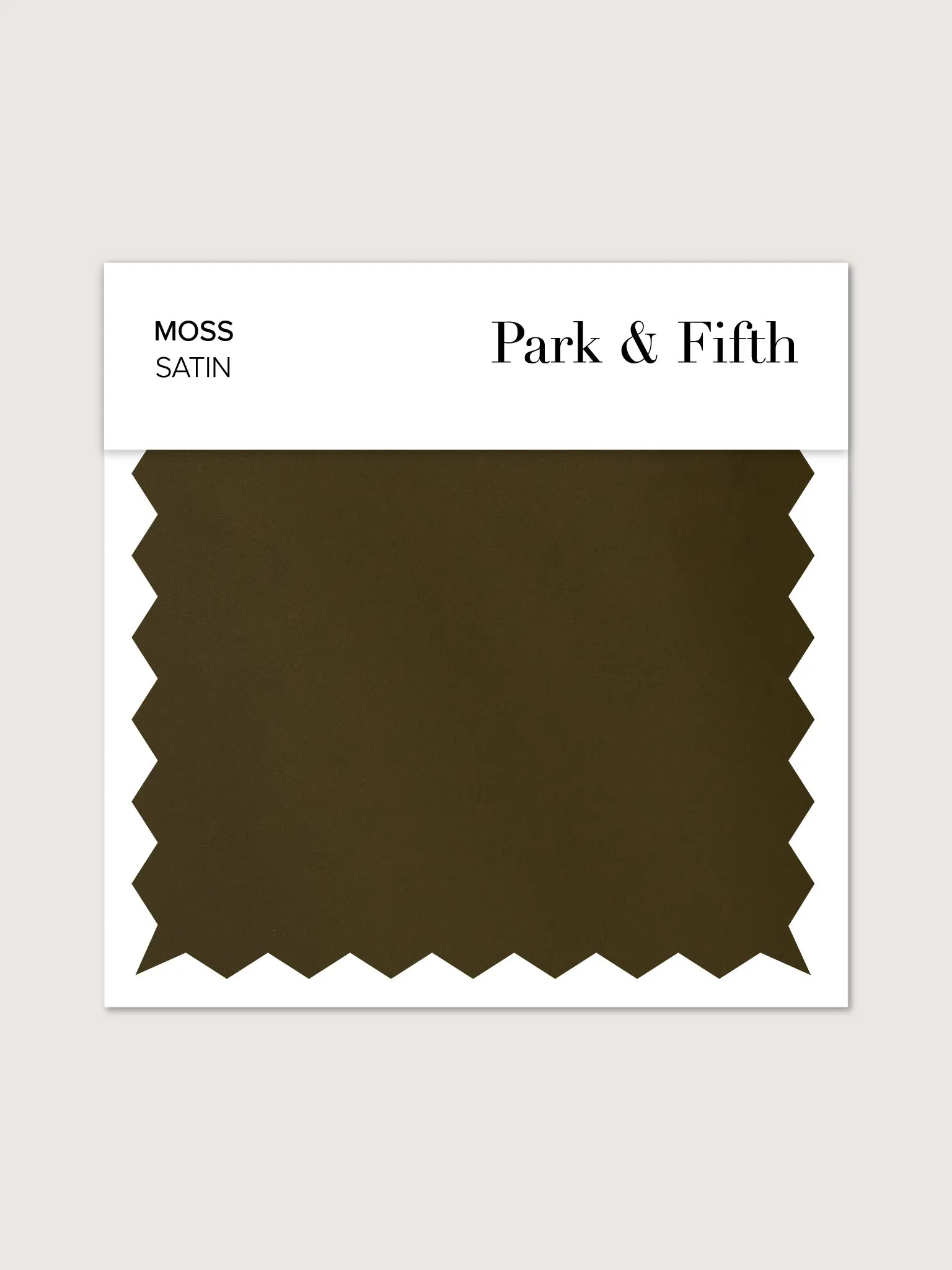 Moss Satin Swatch sold by Park and Fifth
