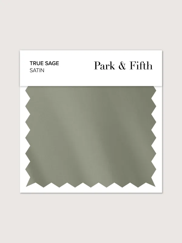 True Sage Satin Swatch sold by Park and Fifth