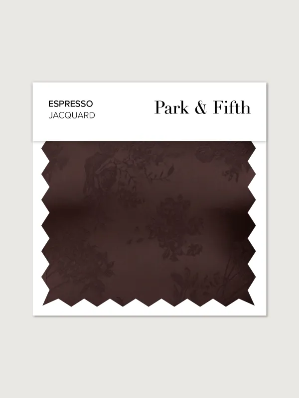 Espresso Jacquard Swatch made by Park and Fifth