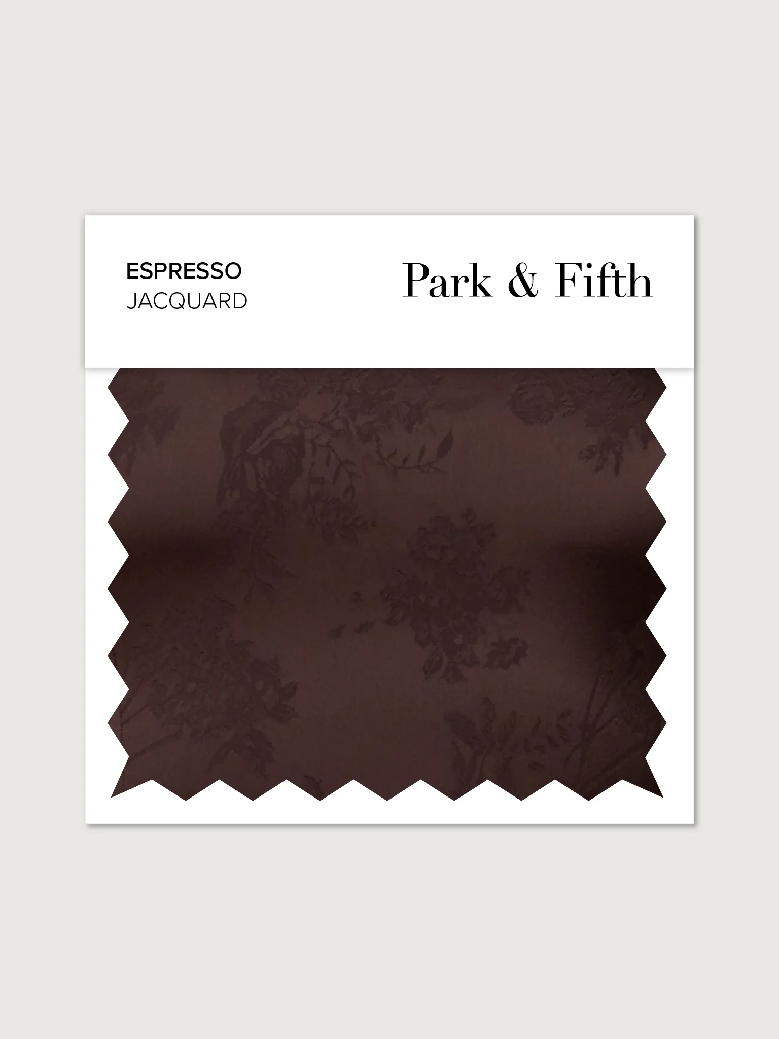 Espresso Jacquard Swatch sold by Park and Fifth