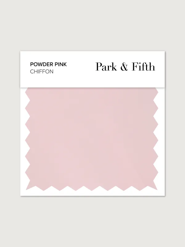 Powder Pink Chiffon Swatch sold by Park and Fifth