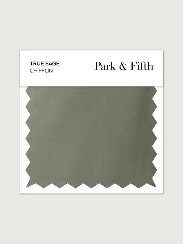 True Sage Chiffon Swatch made by Park and Fifth