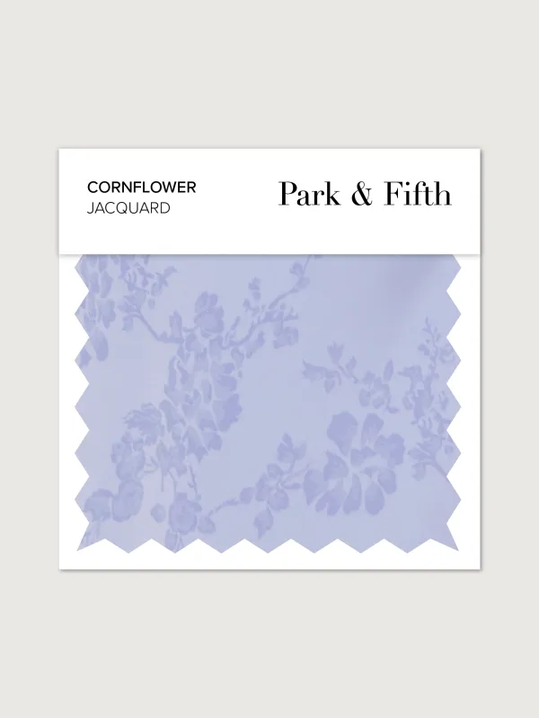 Cornflower Jacquard Swatch made by Park and Fifth