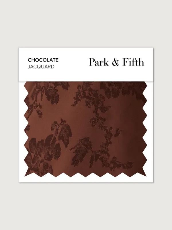 Chocolate Jacquard Swatch made by Park and Fifth
