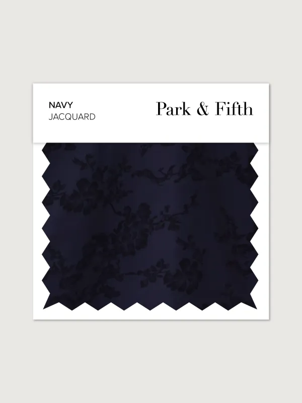 Navy Jacquard Swatch made by Park and Fifth