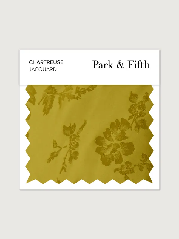 Chartreuse Jacquard Swatch sold by Park and Fifth