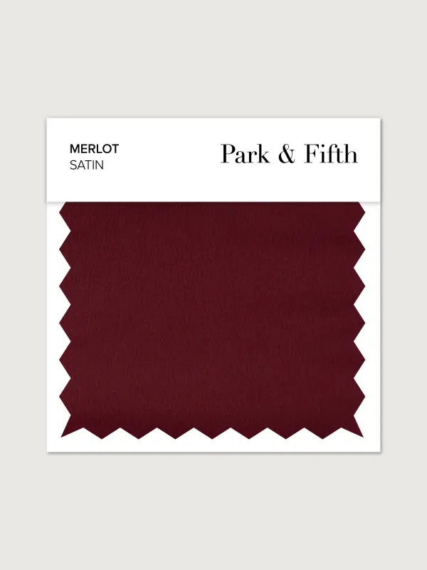 Merlot Satin Swatch made by Park and Fifth