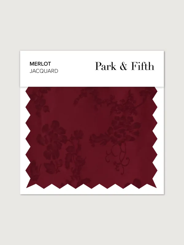 Merlot Jacquard Swatch made by Park and Fifth