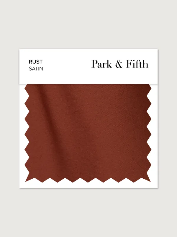 Rust Satin Swatch sold by Park and Fifth