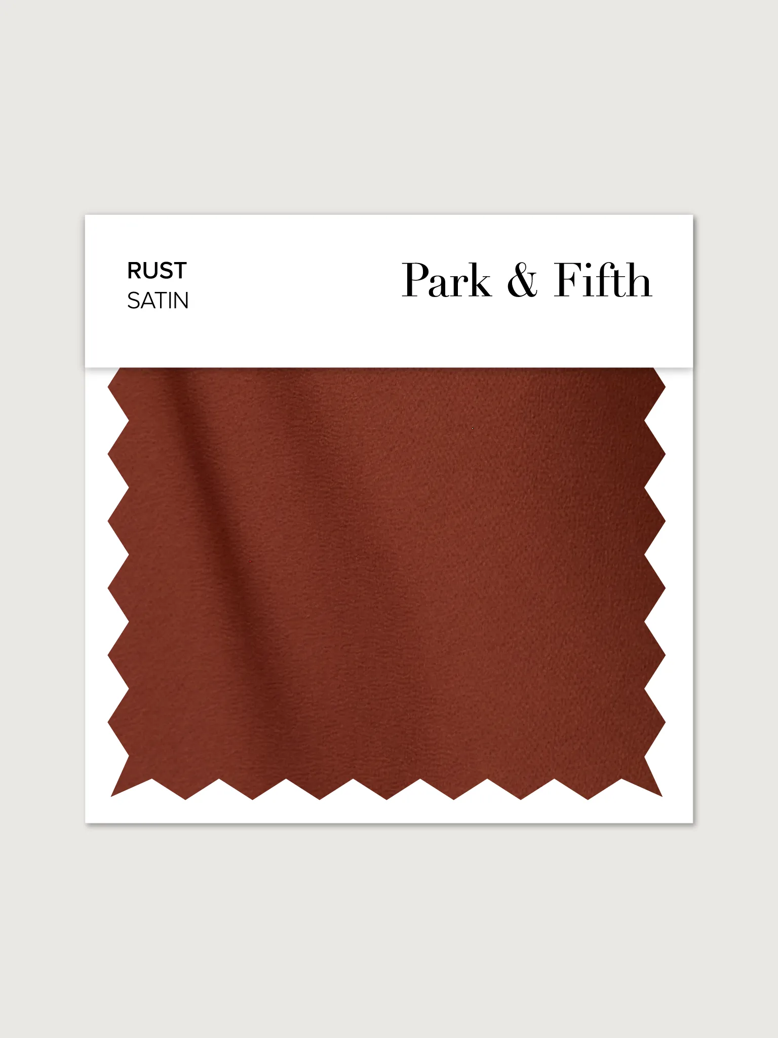 Rust Satin Swatch sold by Park and Fifth
