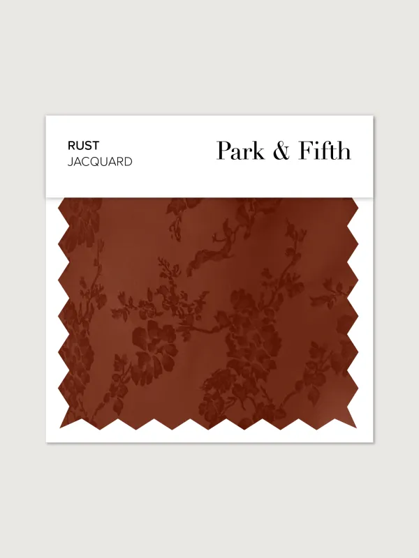 Rust Jacquard Swatch sold by Park and Fifth