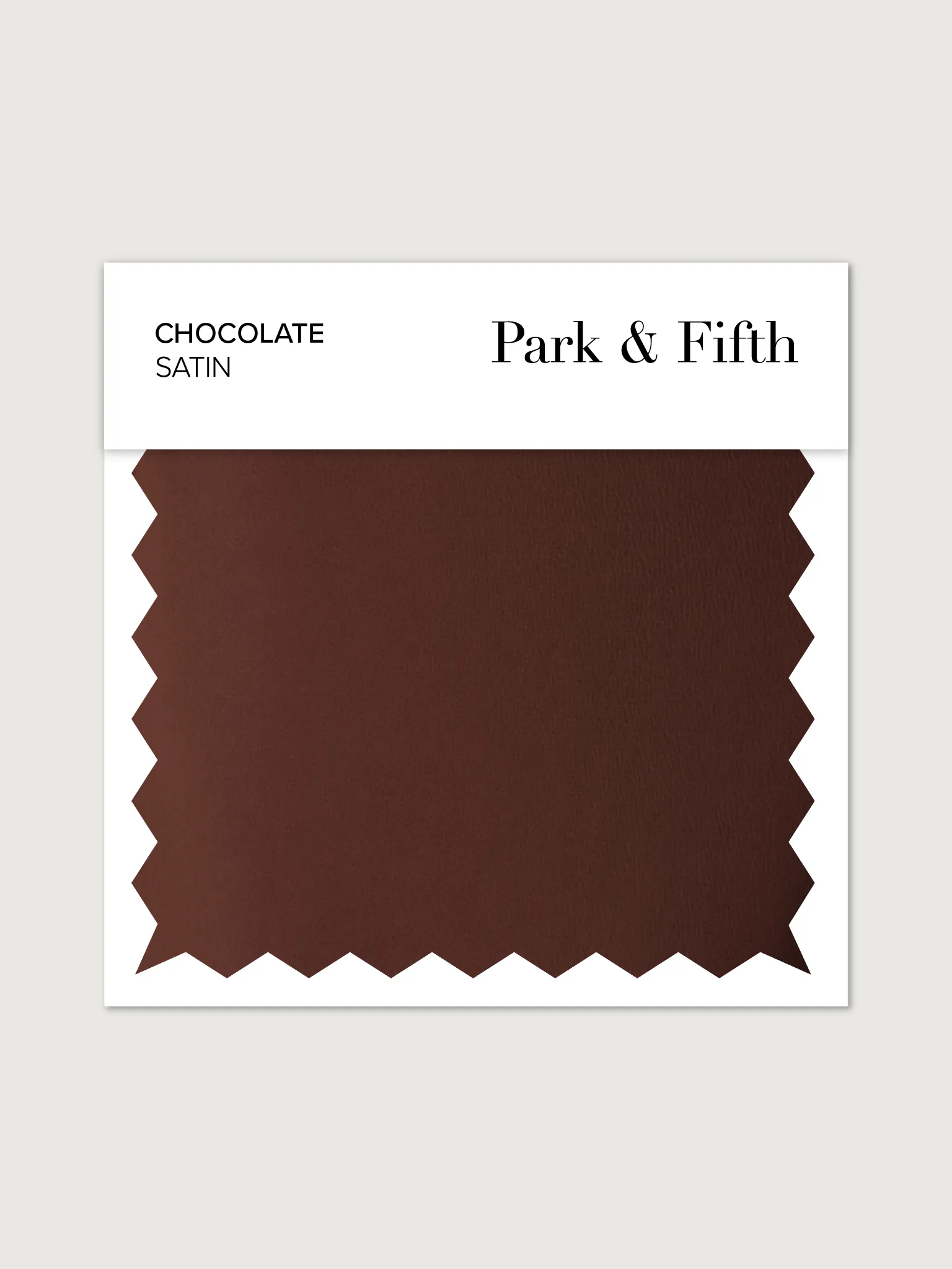 Chocolate Satin Swatch sold by Park and Fifth
