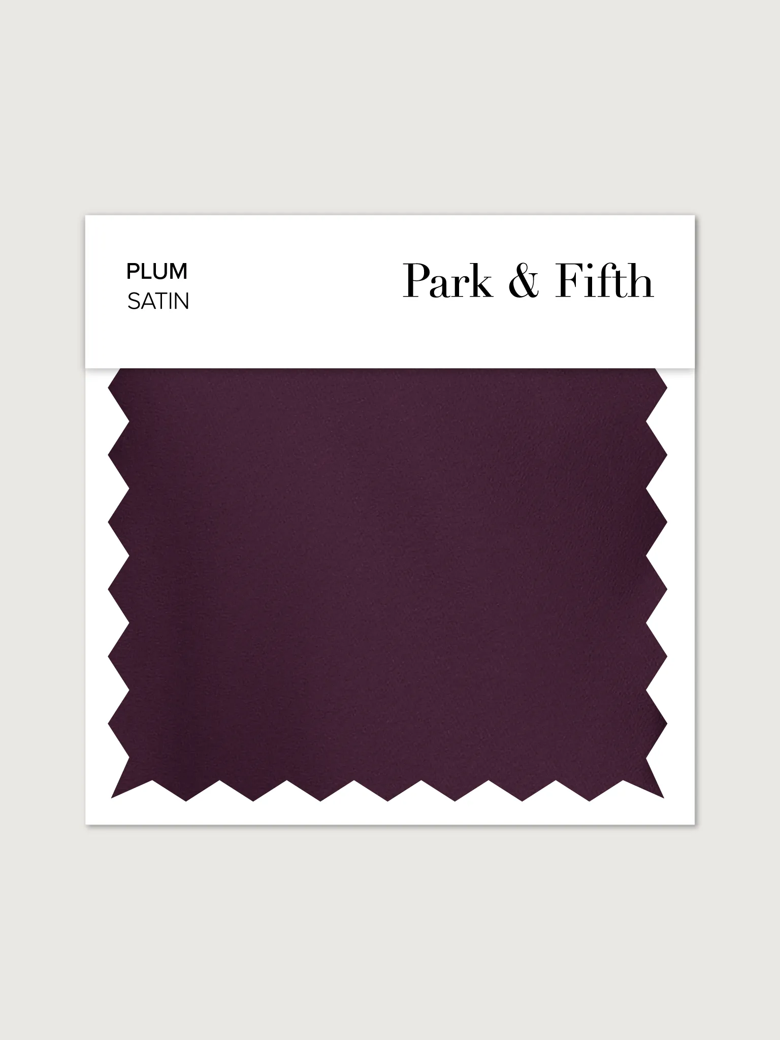 Plum Satin Swatch sold by Park and Fifth