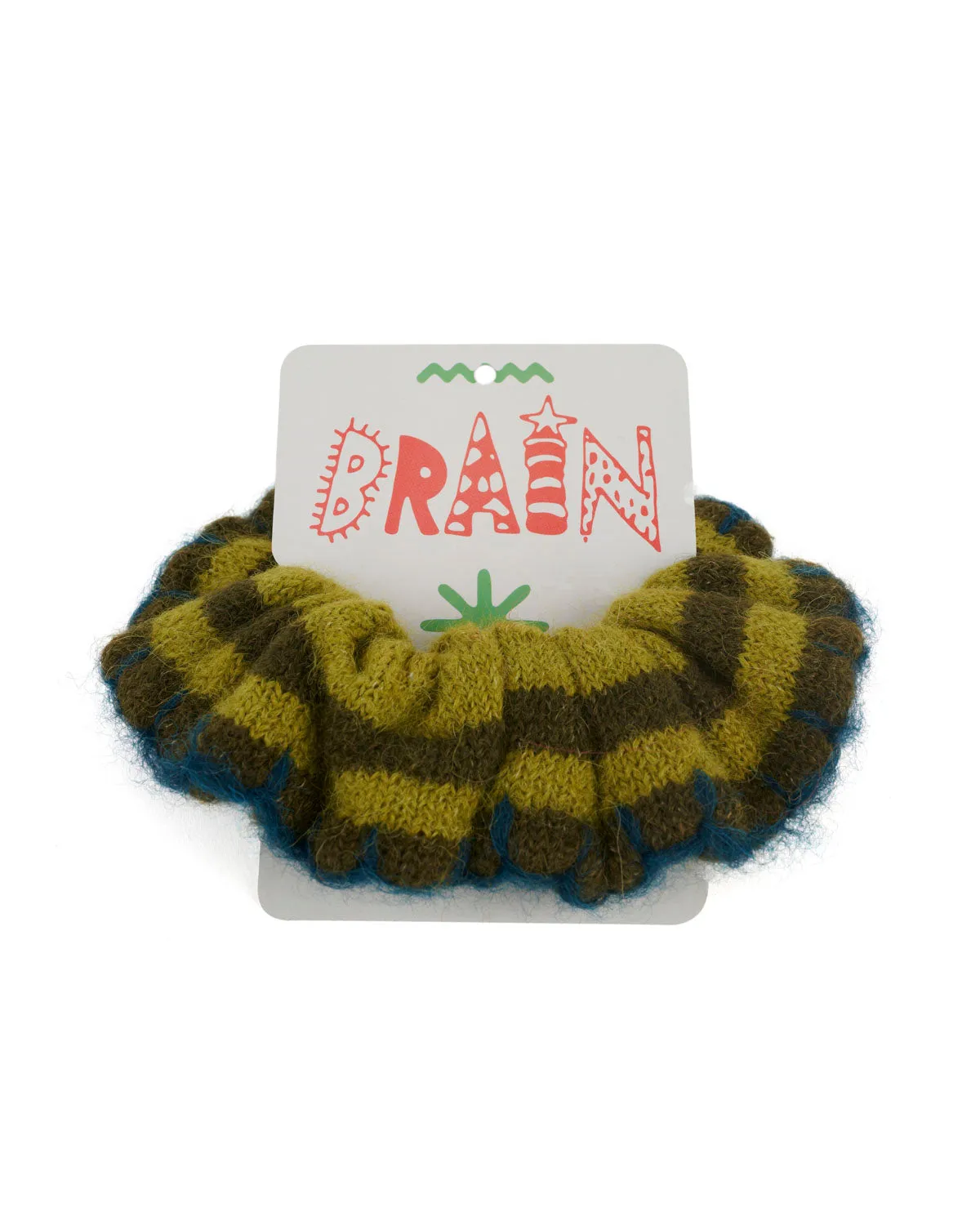 Lulu Stripe Scrunchie - Green Multi sold by Brain Dead product image thumbnail 3