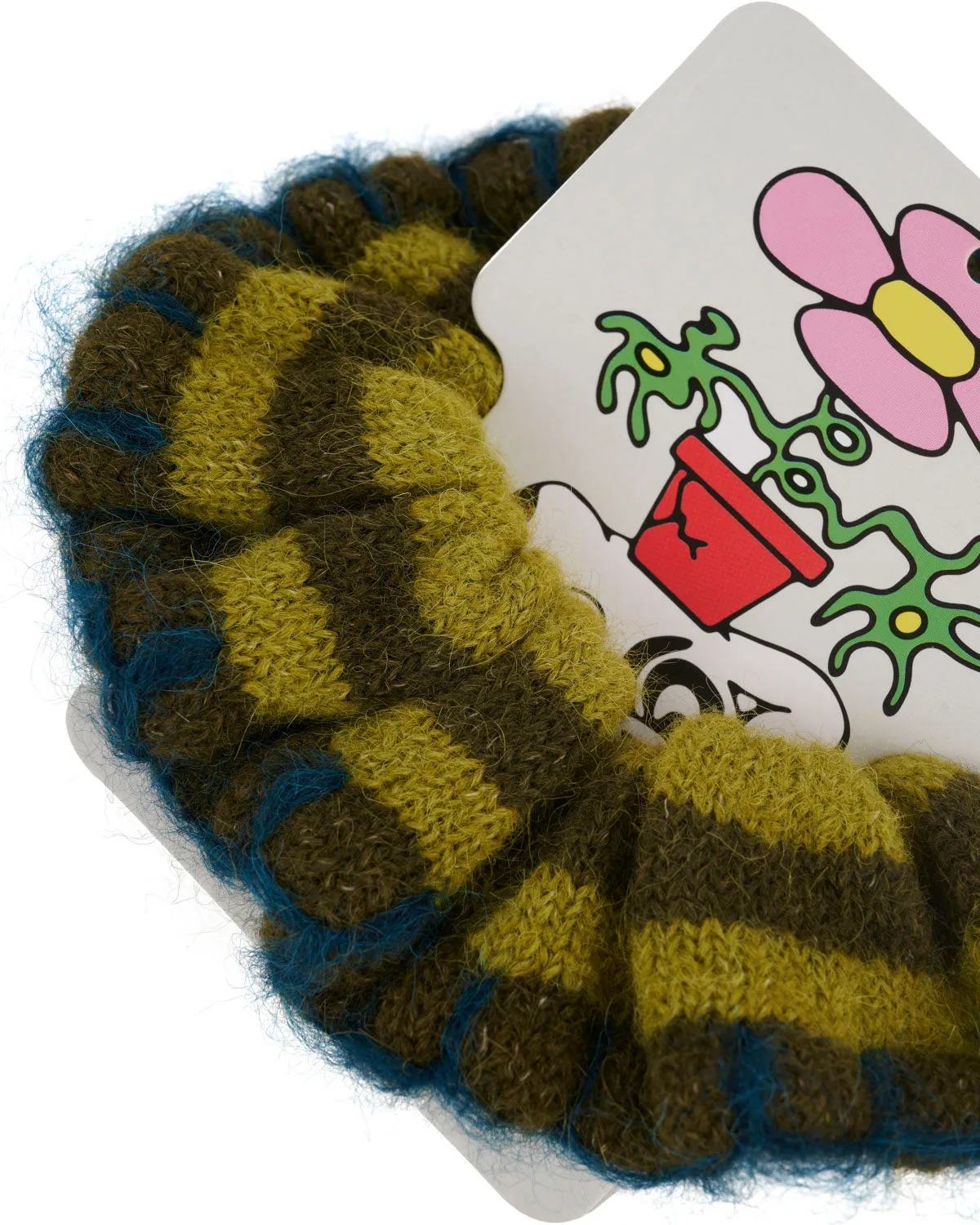 Lulu Stripe Scrunchie - Green Multi sold by Brain Dead product image thumbnail 2
