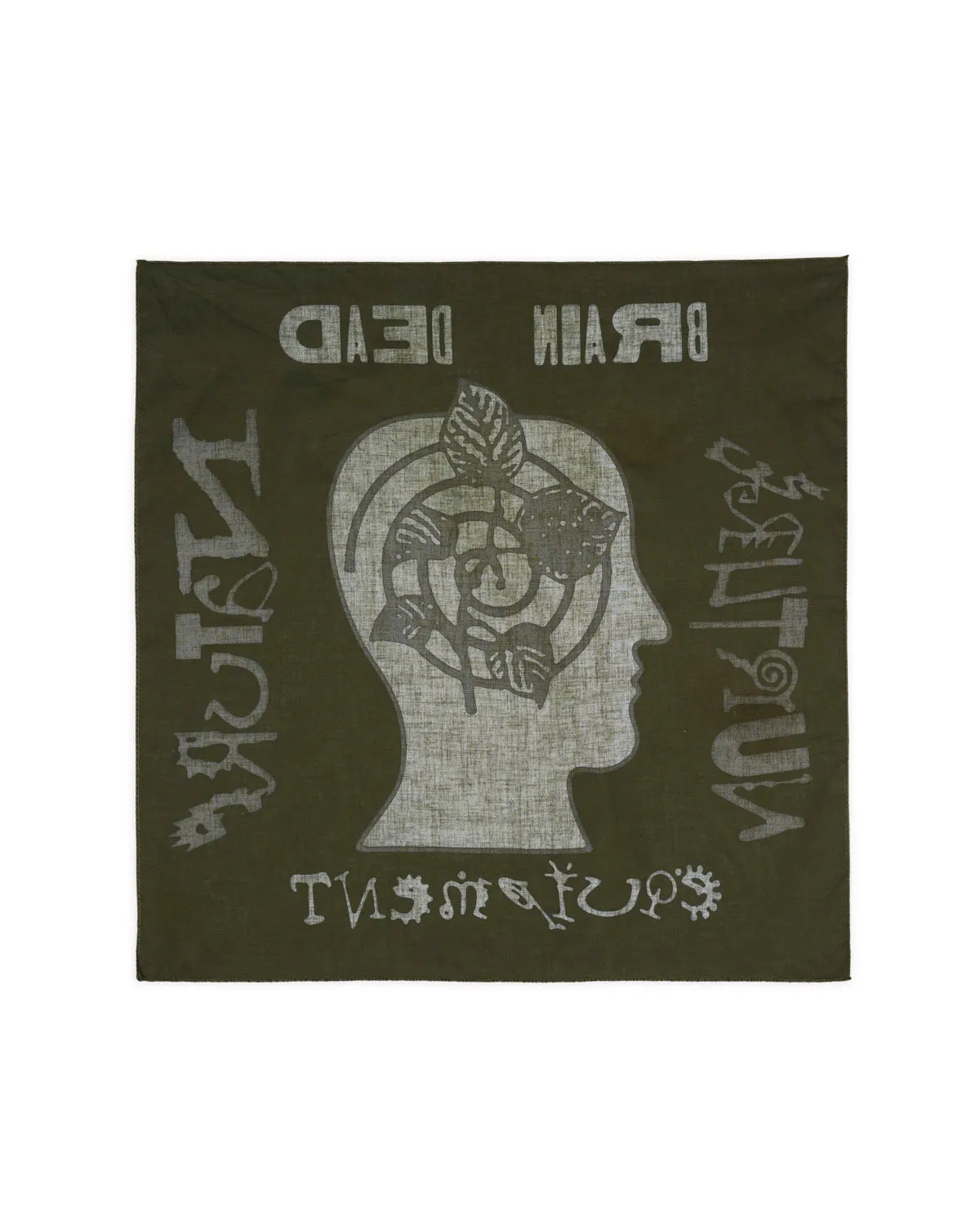 Brain Dead Equipment Nature Nurture Bandana - Green sold by Brain Dead product image thumbnail 3