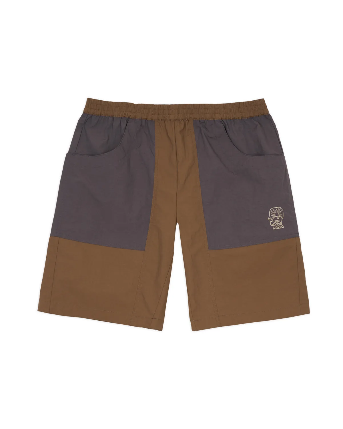 Nylon Equipment Utility Short - Brown sold by Brain Dead