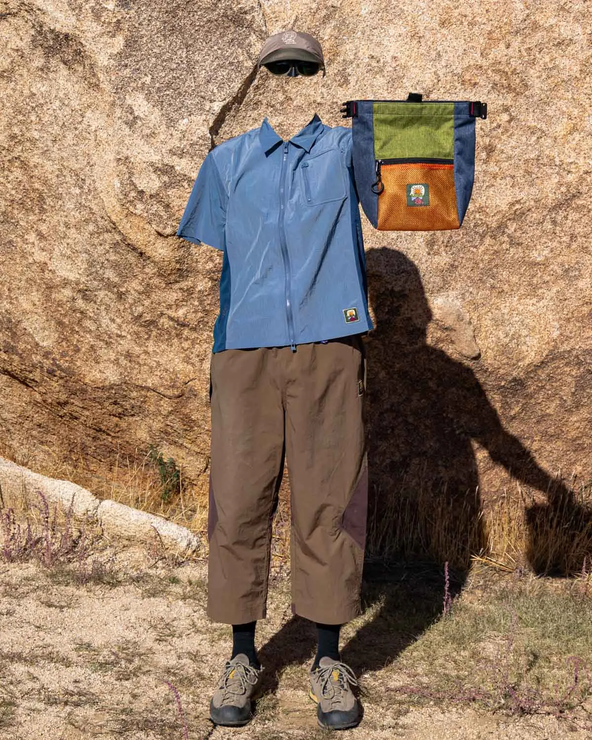 Nylon Paneled Climbing Capri - Brown sold by Brain Dead product image thumbnail 2