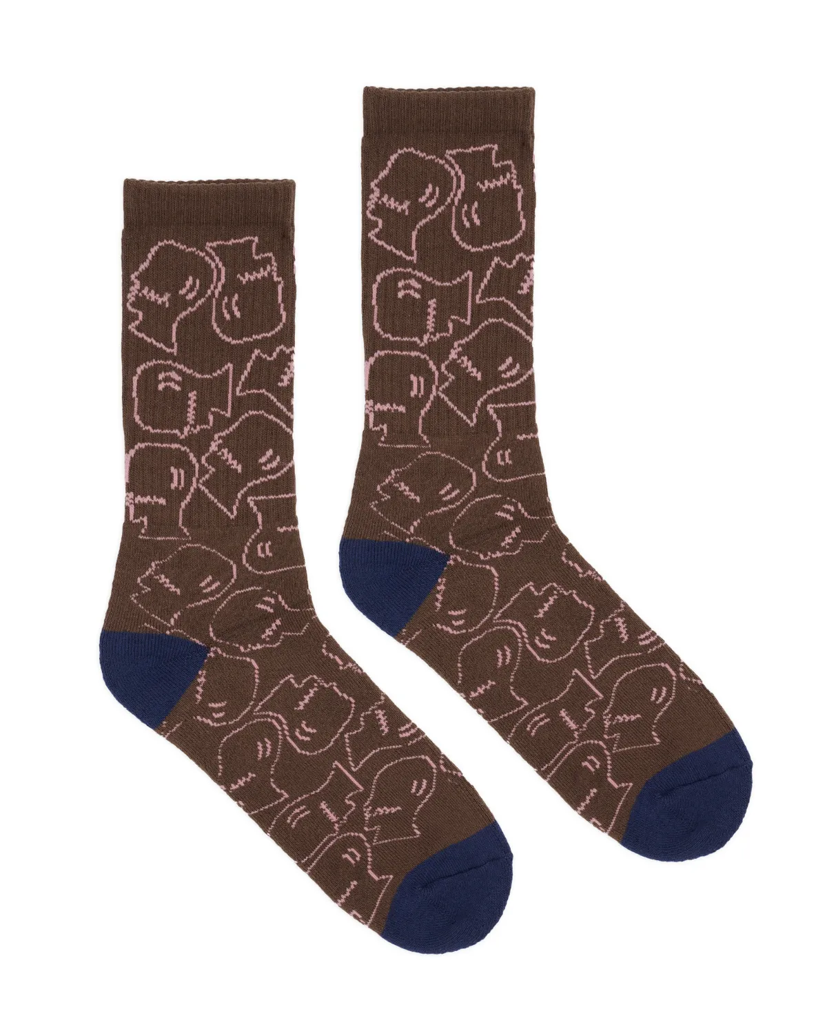 Logohead Crew Socks - Brown sold by Brain Dead product image thumbnail 2