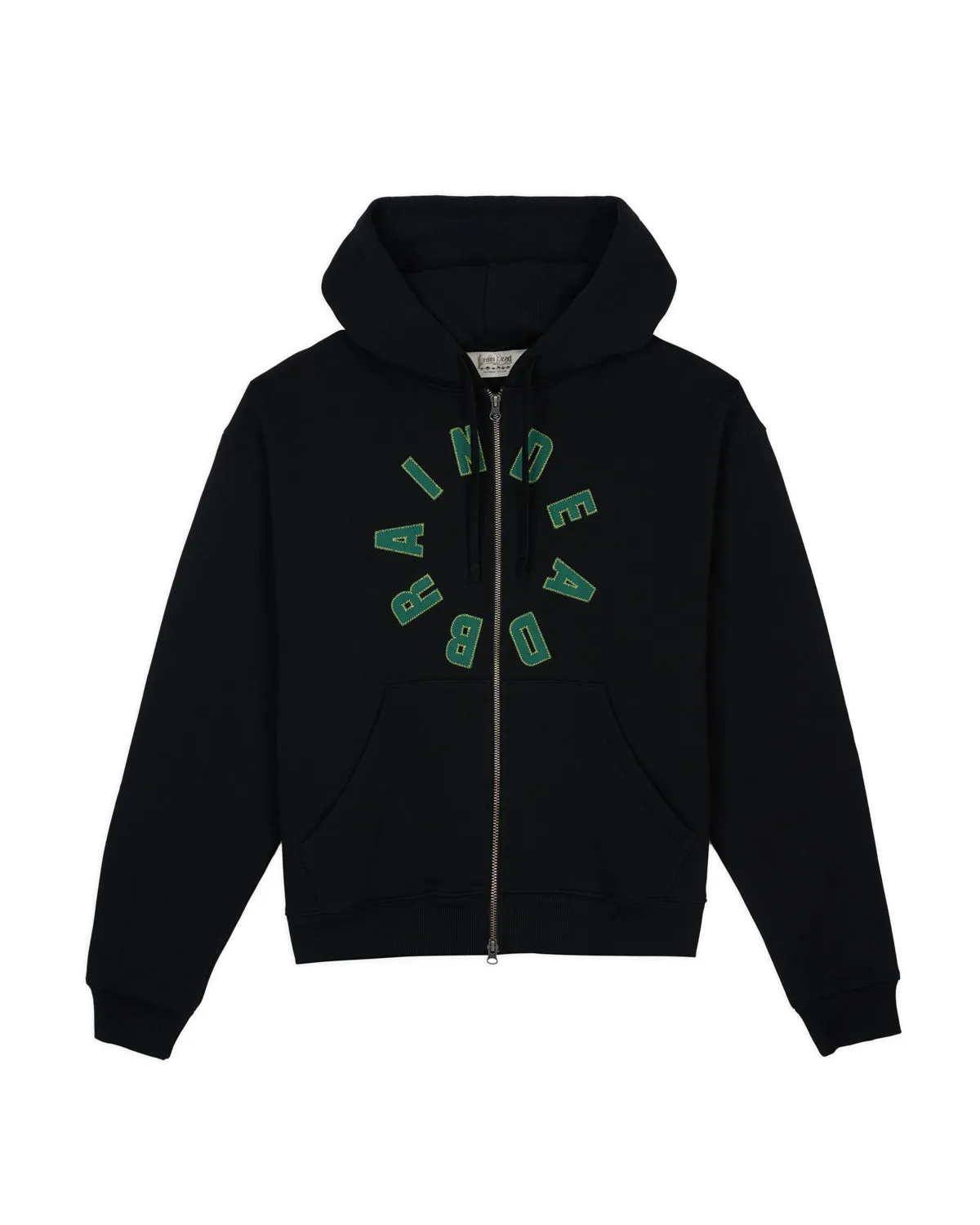 Collegiate Zip Up Hoodie - Black sold by Brain Dead