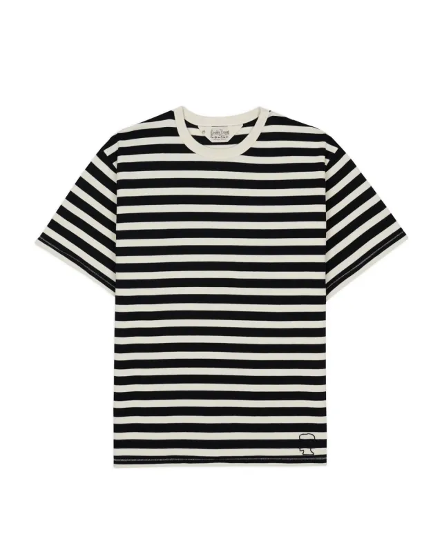 Heavyweight Stripe T-shirt - Black made by Brain Dead