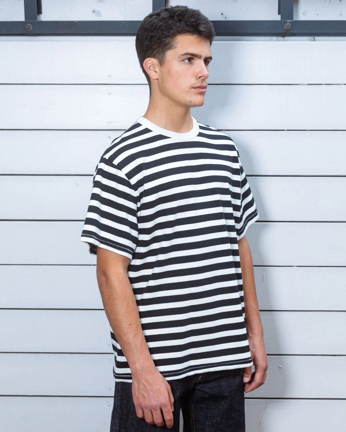 Heavyweight Stripe T-shirt - Black sold by Brain Dead product image thumbnail 5